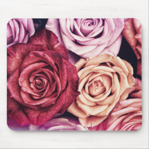 Roze Rozen Boeket Foto Muismat