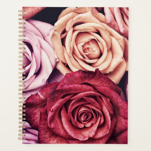 Roze Rozen Boeket Foto Planner (Voorkant)
