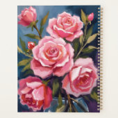 Roze Rozen Boeket Schilderij Planner (Achterkant)
