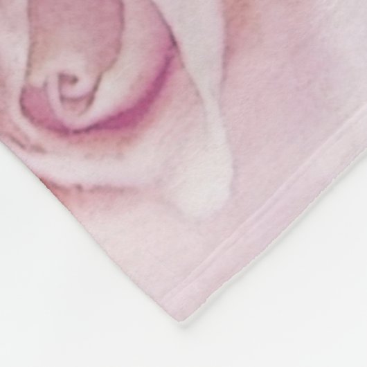 roze rozen botanische tuin fleece deken (Hoek)