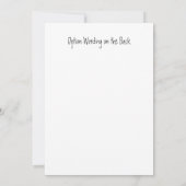 Roze Rozen Bridal Shower Invitation Kaart (Achterkant)