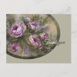 Roze Rozen Briefkaart