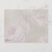 Roze Rozen Briefkaart (Achterkant)