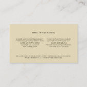  roze rozen bruiloft visitekaartje (Achterkant)