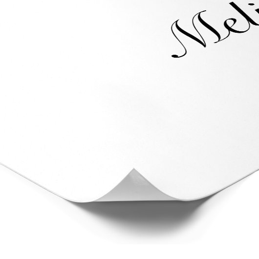 Roze Rozen Bruiloftsfeest Poster (Hoek)