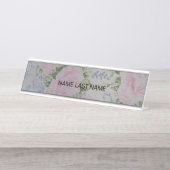 Roze Rozen  Bureau Naambordje (Voorkant)