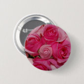 Roze rozen - Button (Voorkant /achterkant)