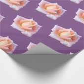 Roze rozen cadeaupapier (Hoek)