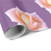 Roze rozen cadeaupapier (Rol Hoek)
