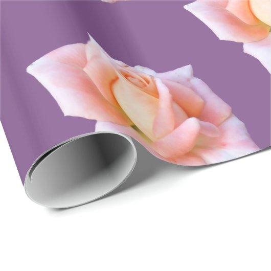 Roze rozen cadeaupapier (Rol Hoek)