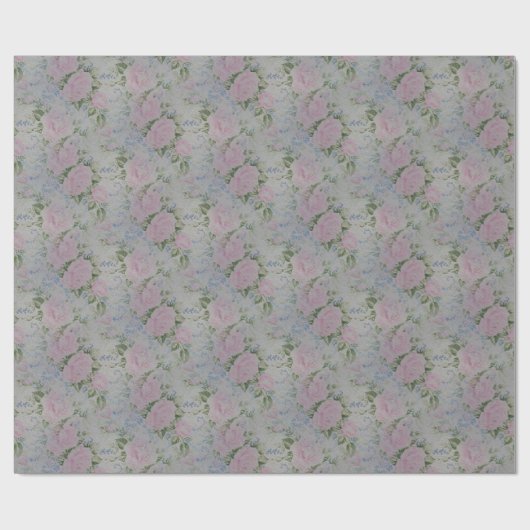 Roze Rozen  Cadeaupapier (Vlak)