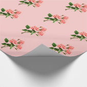 Roze  Rozen Cadeaupapier (Hoek)