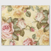  roze rozen cadeaupapier (Vlak)