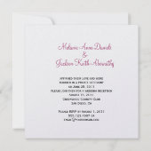 Roze Rozen Callas Buds Na Huwelijksfeest Kaart (Achterkant)