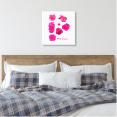 Roze Rozen Canvas Afdruk (Insitu (Slaapkamer))
