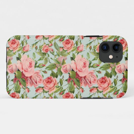  roze rozen Case-Mate iPhone case (Achterkant (horizontaal))