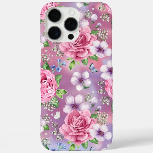 Roze rozen Case-Mate iPhone case (Achterkant)