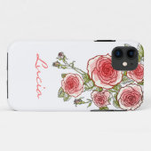  roze rozen Case-Mate iPhone case (Achterkant (horizontaal))