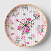 Roze Rozen Coquette Bow Stripes (Voorkant)