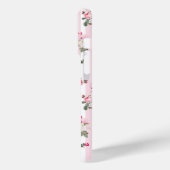  Roze Rozen Coquette Bow Stripes Case-Mate iPhone Case (Achterkant / Links)