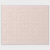 Roze Rozen Coquette Inpakpapier Vintage (Vlak)