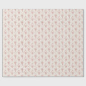 Roze Rozen Coquette Inpakpapier Vintage (Vlak)