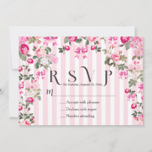 Roze Rozen Coquette Strikost Kaart