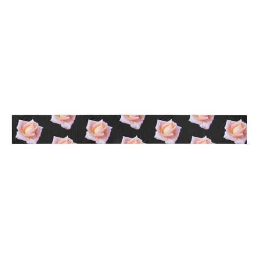 Roze Rozen Custom Grosgrain Lint (Voorkant)