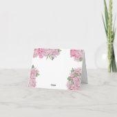 Roze rozen - dank u vrijgezellenfeest bedankkaart (Achterkant)