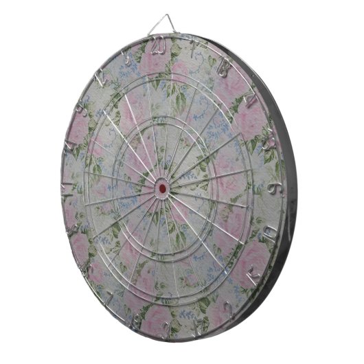 Roze Rozen  Dartbord (Voorkant Rechts)