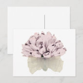 Roze Rozen / De bruiloft ~ Briefkaart / Uitnodigin (Voorkant / Achterkant)