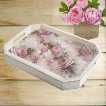 Roze Rozen Decoupage Tissuepapier