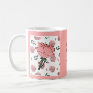 Roze Rozen- Delicaat en Lieflijk Koffiemok
