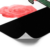Roze Rozen- Delicaat en Lieflijk Poster (Hoek)