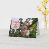 Roze rozen denken aan jou kaart (Gele Bloem)