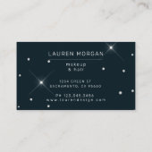 Roze Rozen Diamanten Elegante schoonheidsspecialis Visitekaartje (Achterkant)