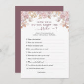 Roze Rozen die de bruid kent Beste Game Kaart (Voorkant / Achterkant)