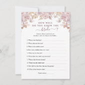 Roze Rozen die de bruid kent Beste Game Kaart (Voorkant)