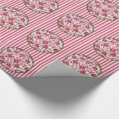  roze rozen die papier verpakken (Hoek)