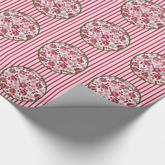  roze rozen die papier verpakken (Hoek)