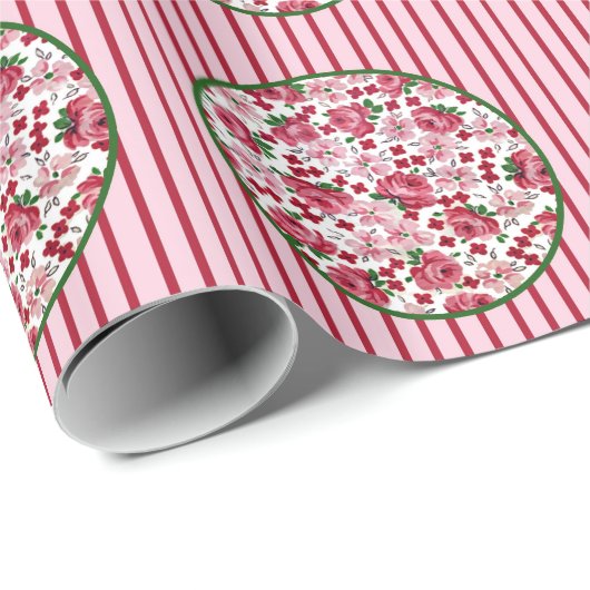  roze rozen die papier verpakken (Rol Hoek)