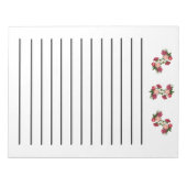 Roze rozen donker gelaagd Notitieblok (Voorkant)