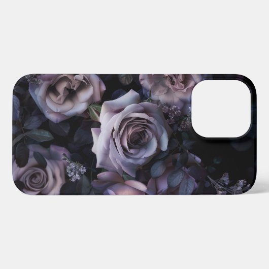 Roze Rozen Donker & Moody iPhone Hoesje (Achterkant horizontaal)