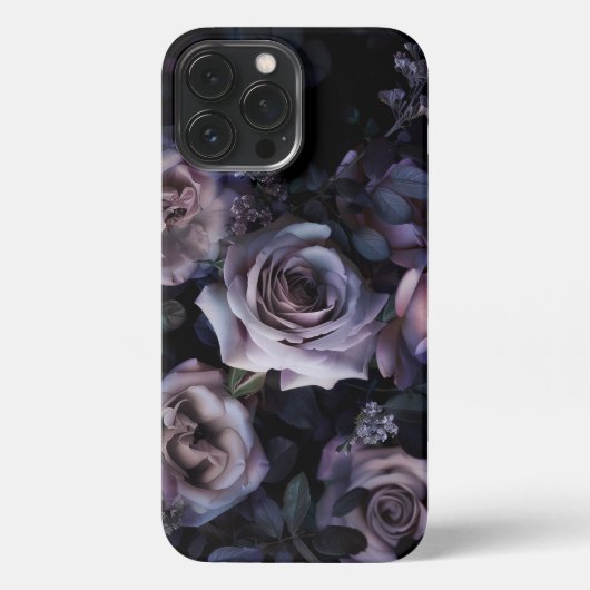 Roze Rozen Donker & Moody iPhone Hoesje (Achterkant)