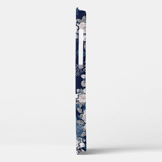 Roze Rozen Donkerblauw: Case-Mate iPhone Case (Achterkant / Links)