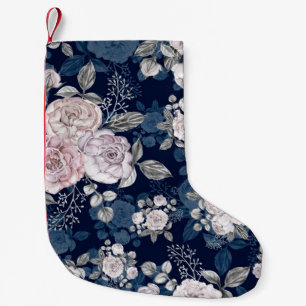 Roze Rozen Donkerblauw:  Kleine Kerstsok