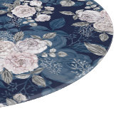 Roze Rozen Donkerblauw: Snijplank (Hoek)