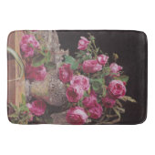 Roze Rozen (door Ferdinand Georg Waldmüller) Badmat (Voorkant)