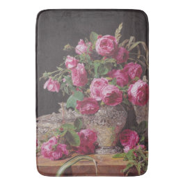 Roze Rozen (door Ferdinand Georg Waldmüller) Badmat