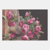 Roze Rozen (door Ferdinand Georg Waldmüller) Inpakpapier Vel (Voorkant)